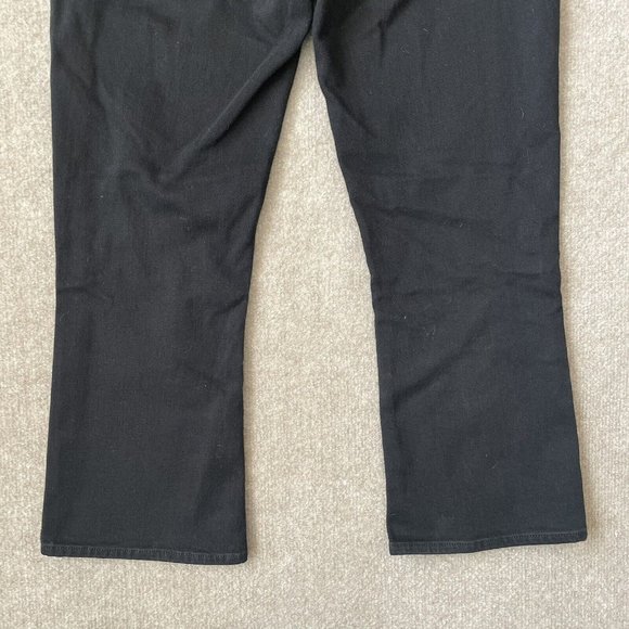 L'Agence Jeans Womens 27 Black Cropped Bootcut Stretch Denim Pants Designer - Picture 11 of 11